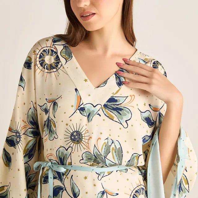 Printed Viscose Nightgown – image 4