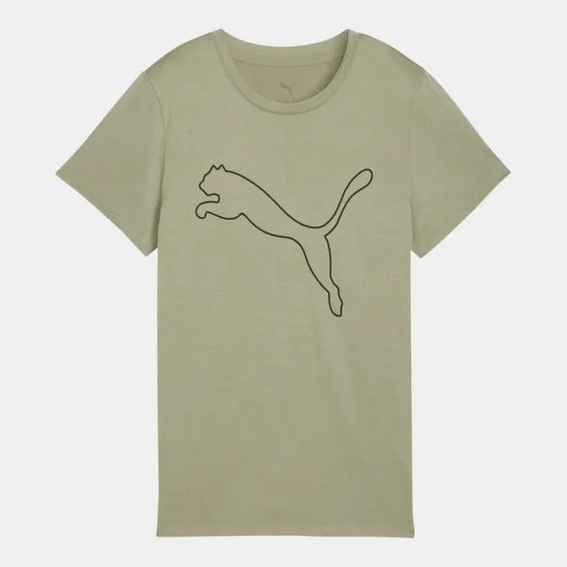 Women's Train All Day Heather Logo Training T-Shirt Green