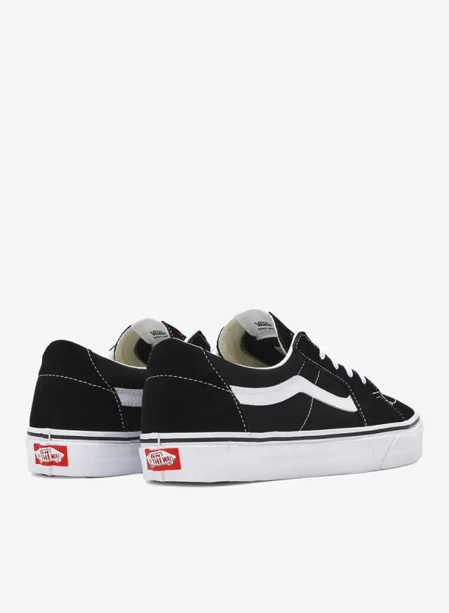 Unisex Skateboarding Low-Top Canvas and Suede Shoes - Black – image 3