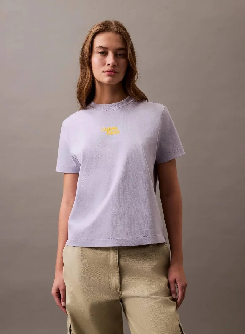 Flock Logo T-Shirt Light Lavender