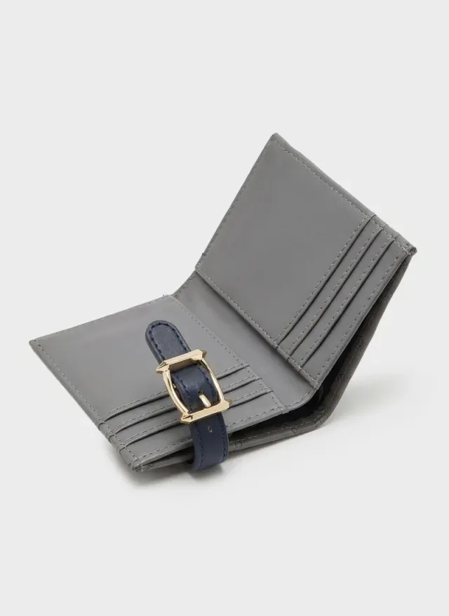 Monogrammed Bi-Fold Wallet with Press-Stud Closure – image 6