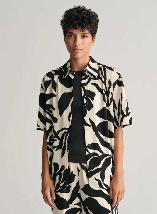 Gant Relaxed Palm Print Shirt