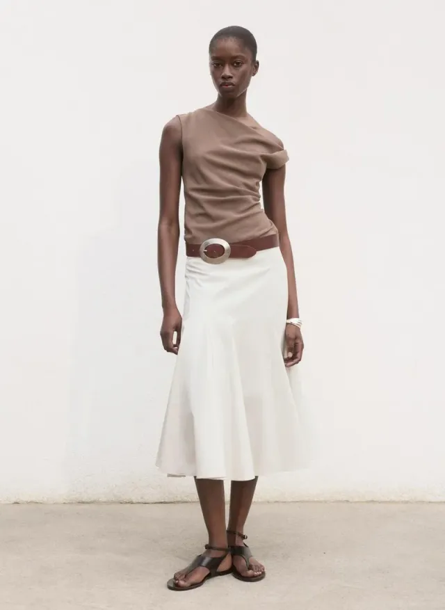 Pleated Midi Skirt – image 4