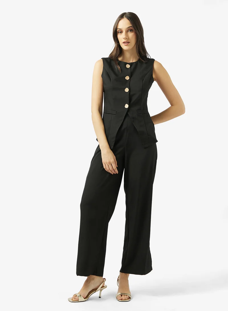 Vest & Pant Set Black