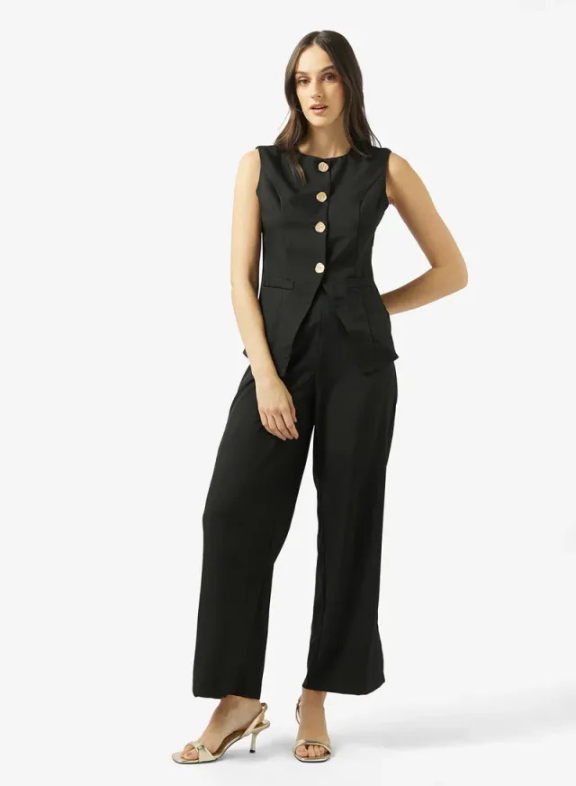 Vest & Pant Set Black