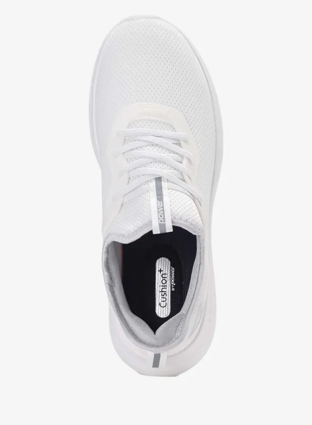 Casual Flat Lace-Up Sneakers White – image 4