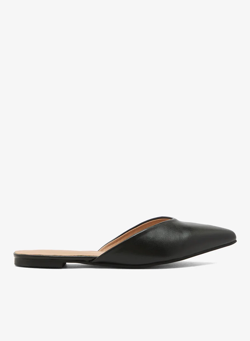 Classic PU Mules Black