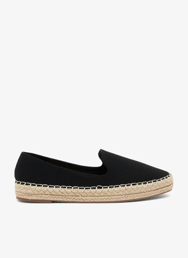 Canvas Espadrille Black