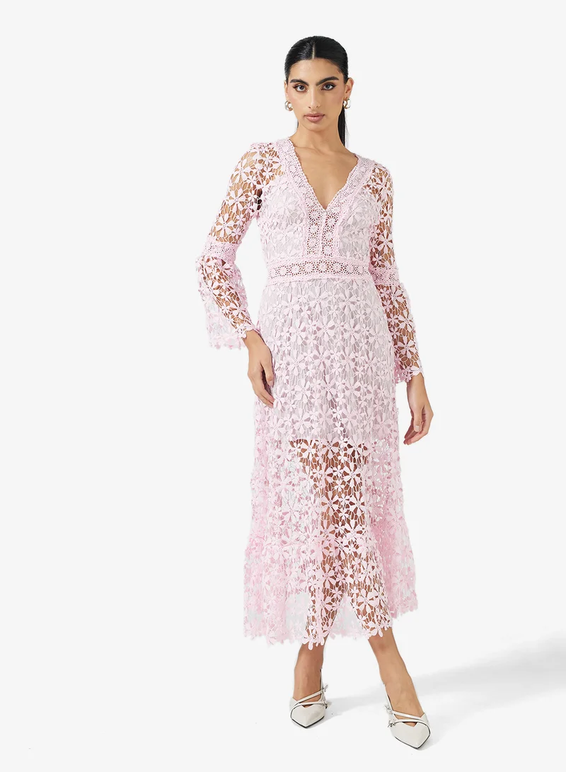 Lace A-line Dress