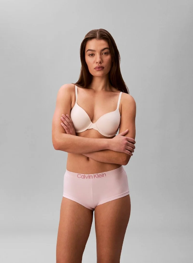 Cotton Stretch Boy Shorts Pale Pink