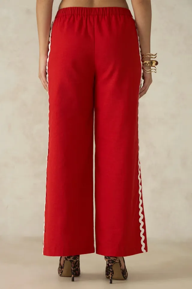 Women's Cotton Flared Dinner Pants – image 5