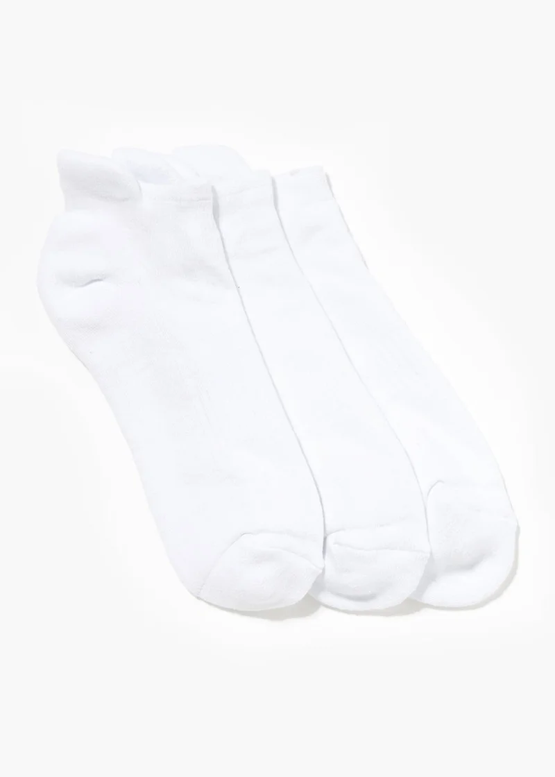 Blistereze 3-Pack Trainer Socks White