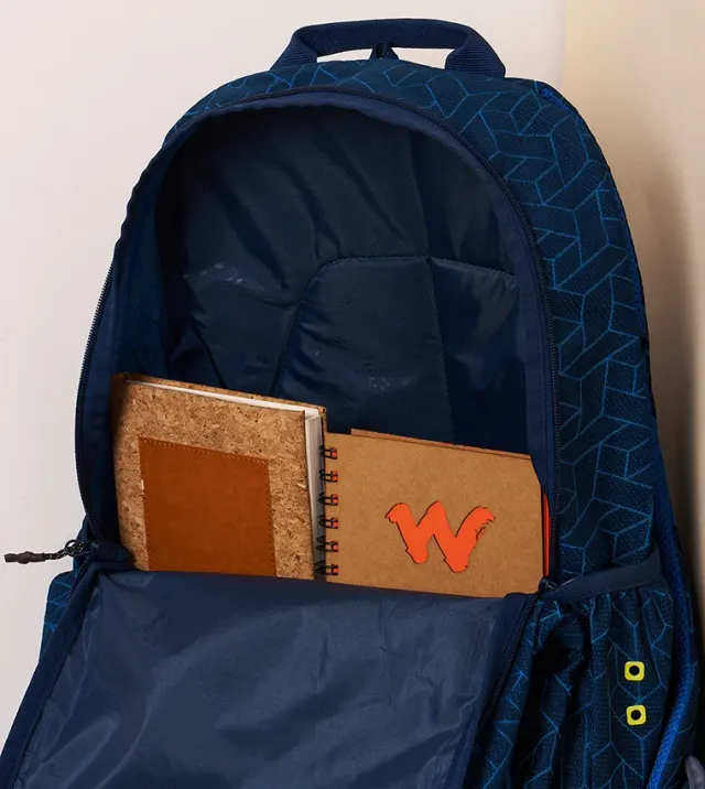Navy Unisex 3-Compartment Backpack with Quick-Access Front Pocket – image 7