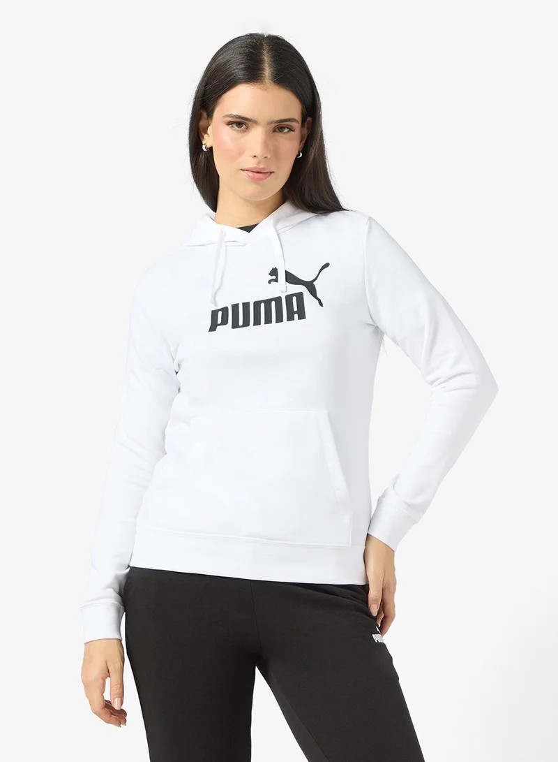 Essential Logo Hoodie White