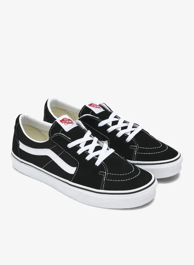 Unisex Skateboarding Low-Top Canvas and Suede Shoes - Black – image 2