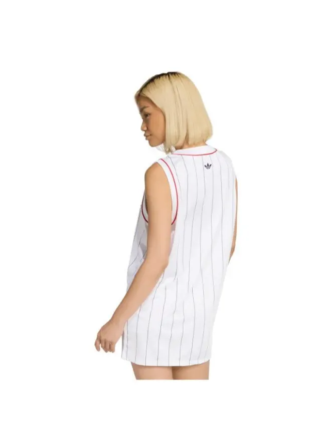 Adidas Originals Women's Loose Fit Mini Dress - White / Night Indigo – image 2