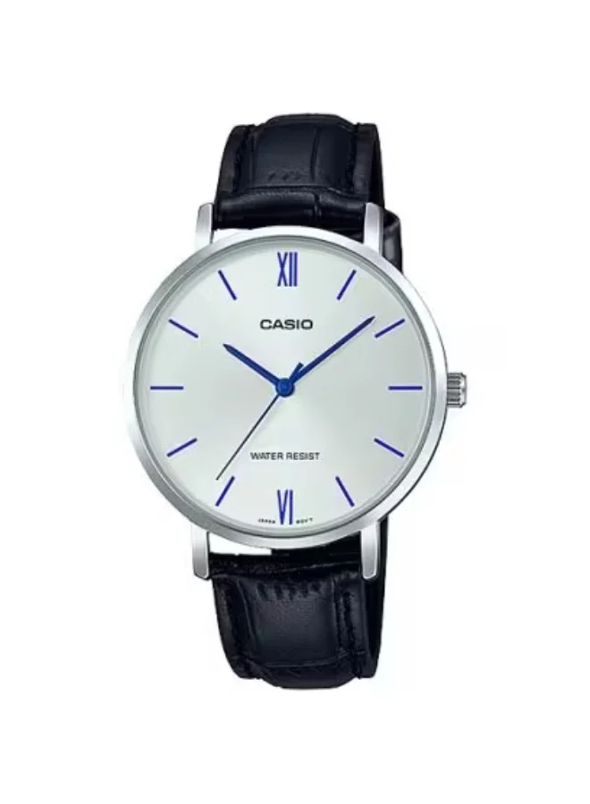 Women's LTP-VT01L-7B1 Leather Analog Watch White
