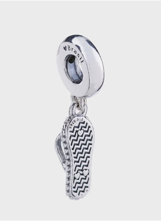 Pandora Sterling Silver Flip Flop Dangle Charm – image 2