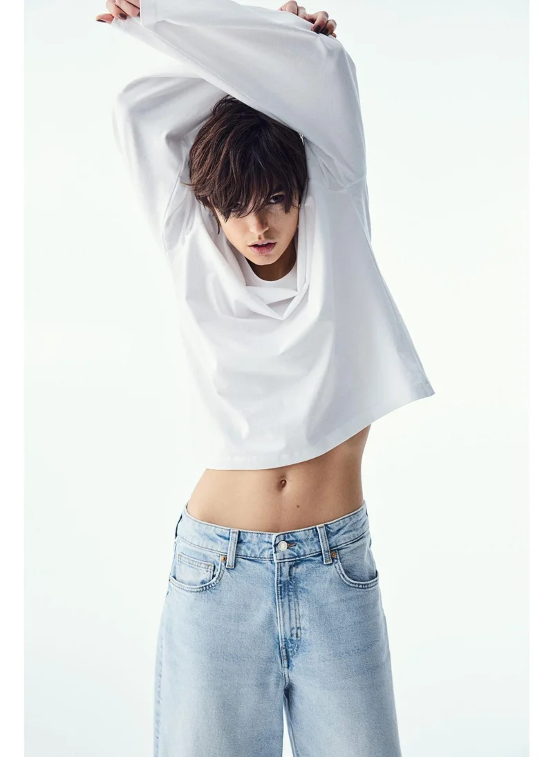 High-Waist Wide-Leg Jeans
