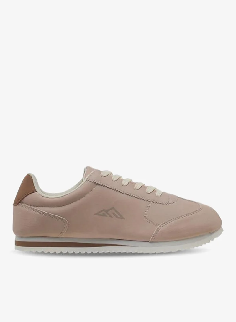 حذاء رياضي نسائي بيج برباط