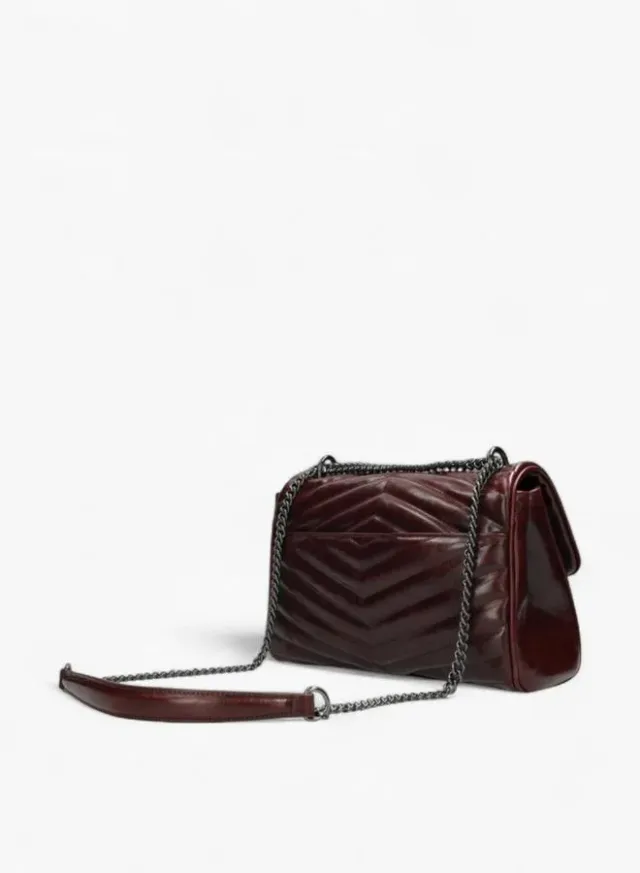 Textured Chain Shoulder Bag – image 4
