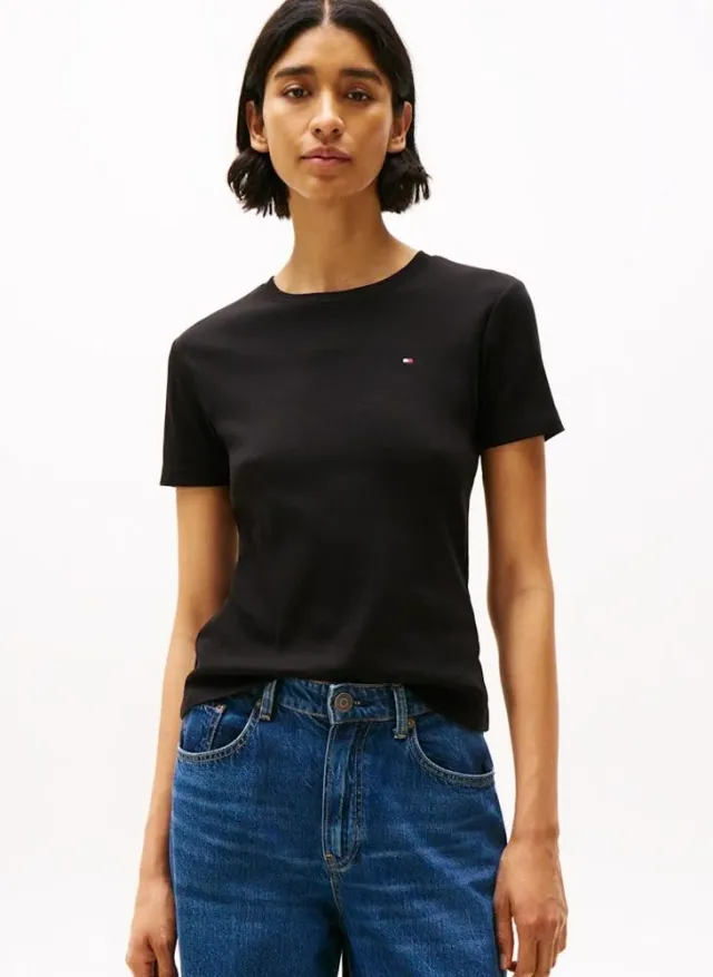 Cody Slim V-Neck T-Shirt Black