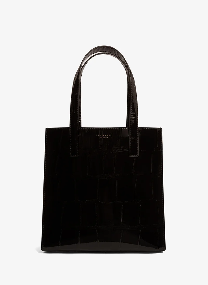 Vivanaa Croc Effect Small Icon Bag Black