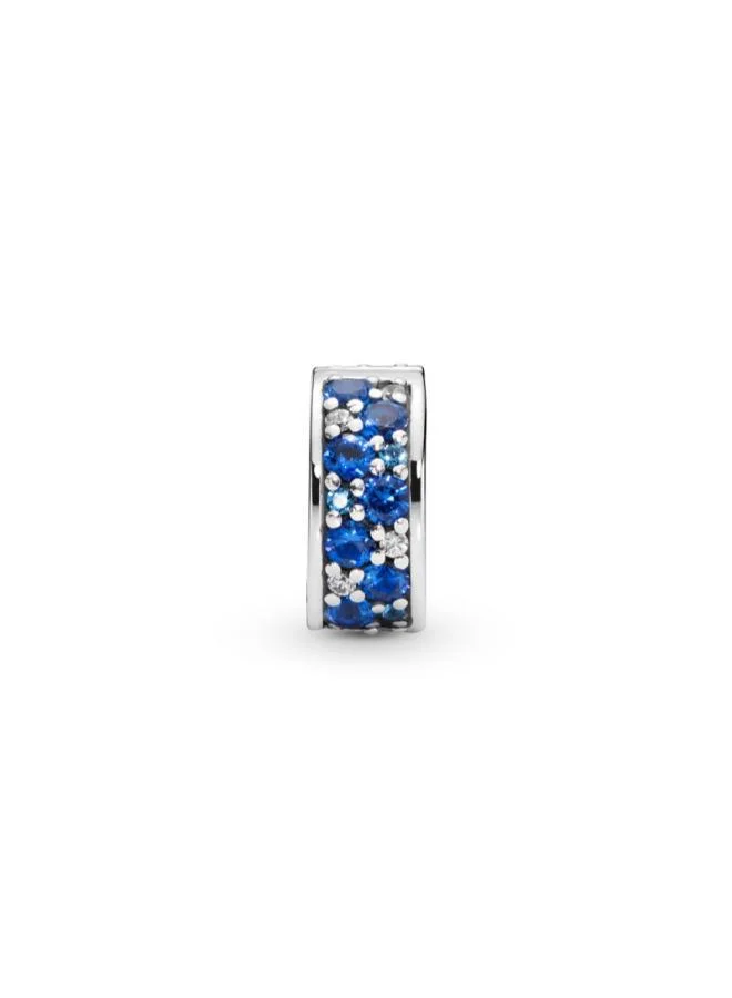 Pavé Clip Charm Blue