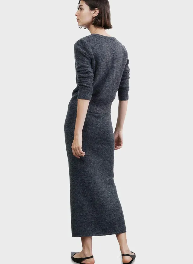 High-Waist Knitted Skirt – image 2