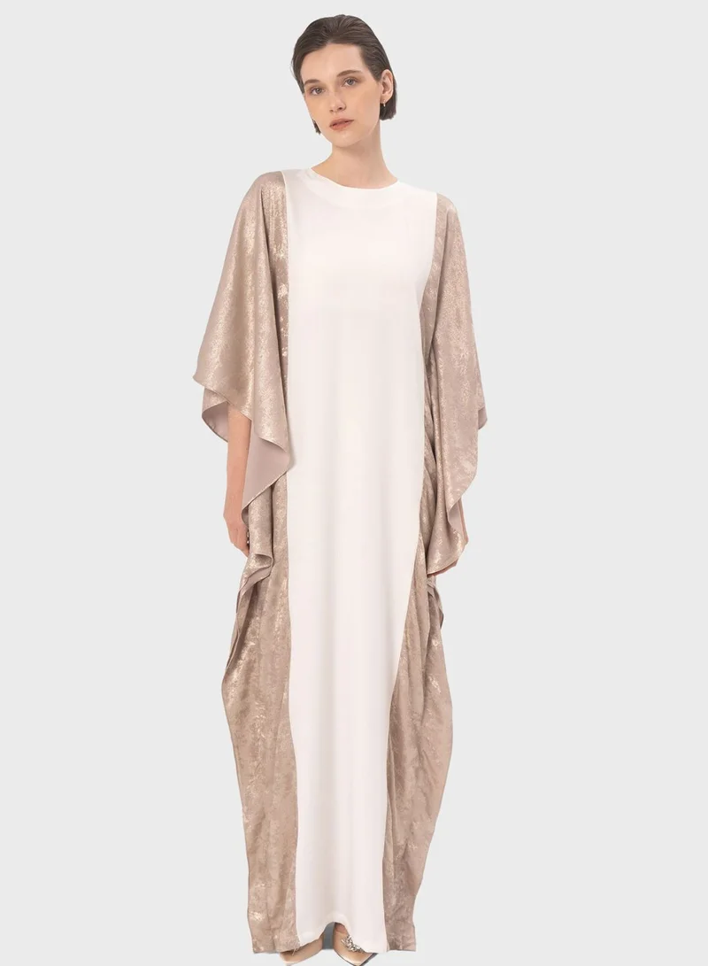 Crafted Tiered Kaftan Pink