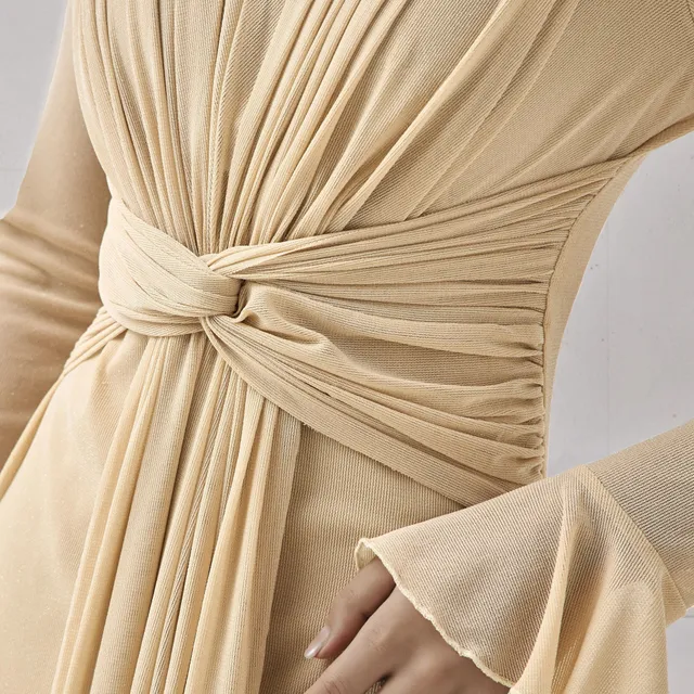 Lurex Bell Sleeve Maxi Dress – image 6