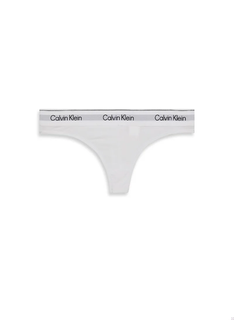 Icon Cotton Modal Thong - White