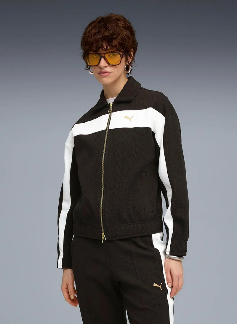 T7 Relaxed Fit Track Jacket Black