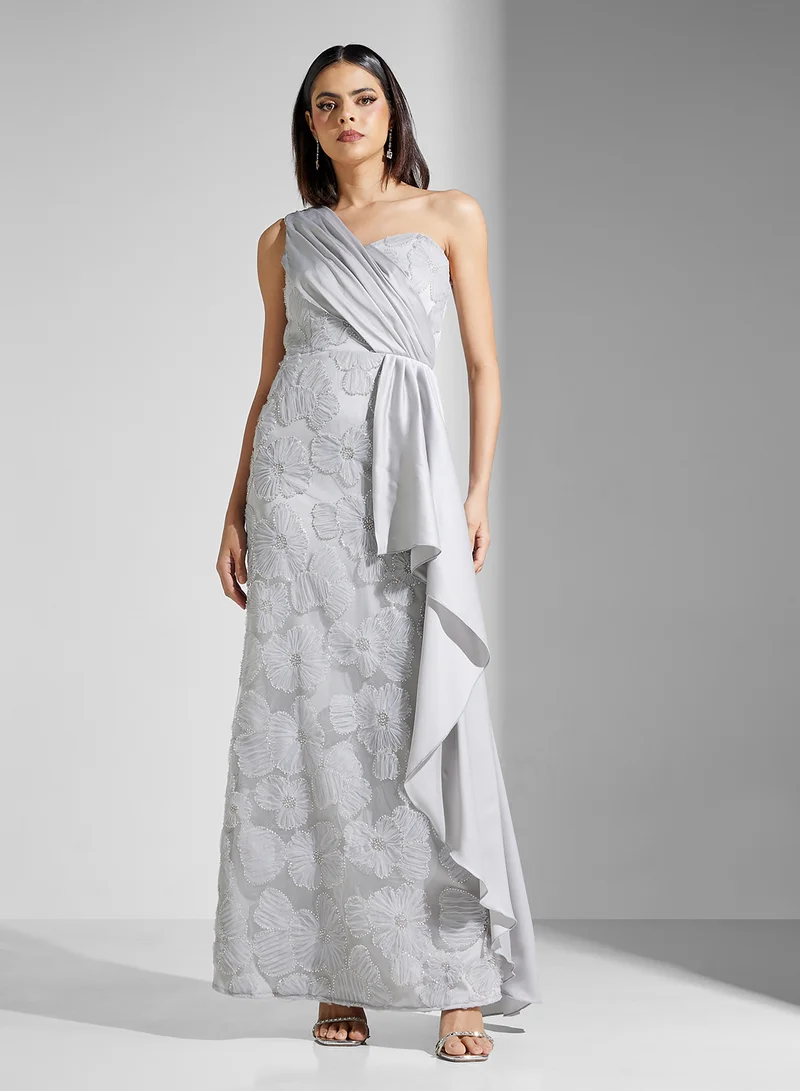 Floral Appliqué Dress