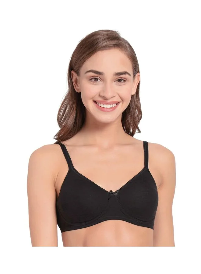 1722 Women's Cotton Stretch Wire-Free Everyday Bra - Black