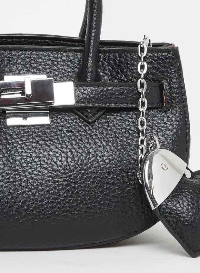Styli Dual Handle Handbag with Heart Drop – image 2
