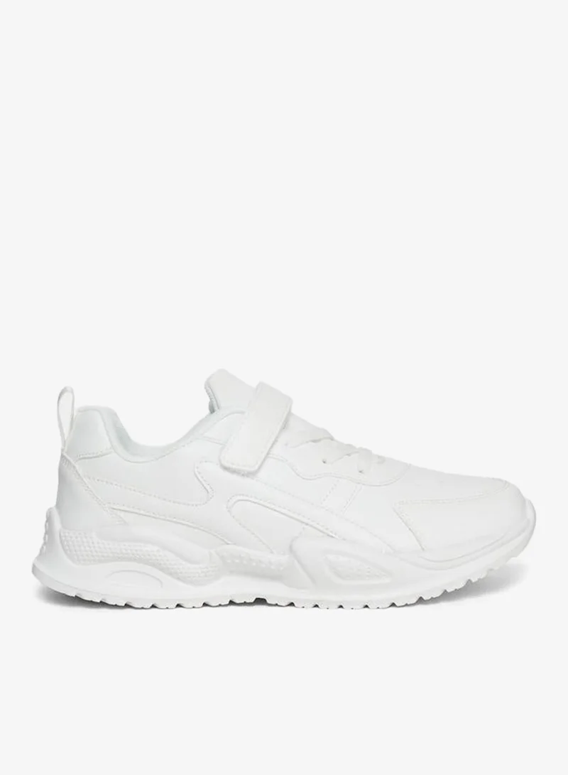 Women's Velcro Strap Sneakers White
