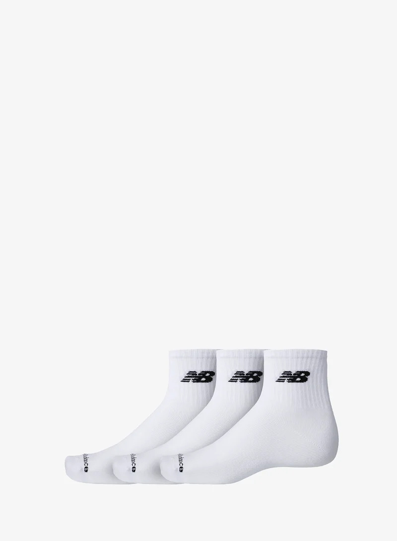 3-Pack Lightweight Ankle Socks White