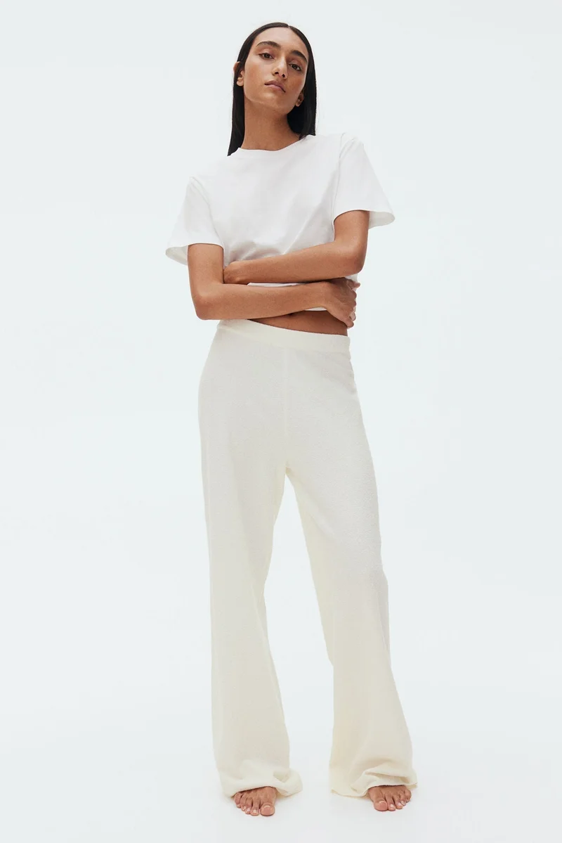 Bouclé Knit Trousers
