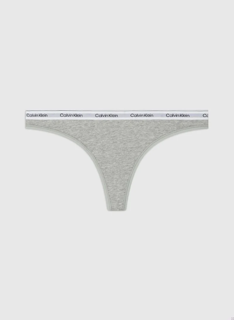 Modern Logo Thong Light Gray
