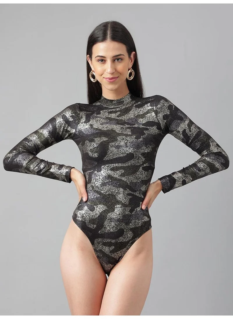 Women’s Slim Fit Everyday Bodysuit Black