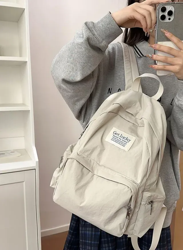 Take Two Solid Zip Closure Backpack – image 2