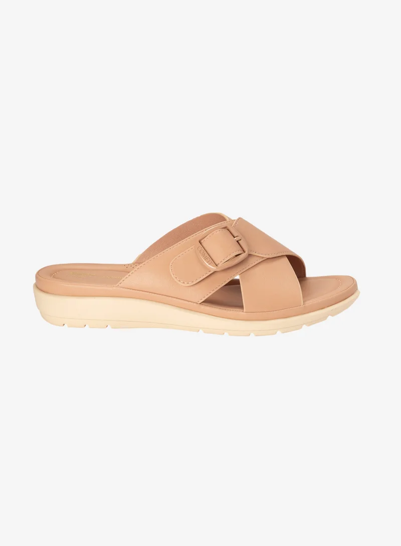 Comfit Criss Cross Strap Sandals Pink
