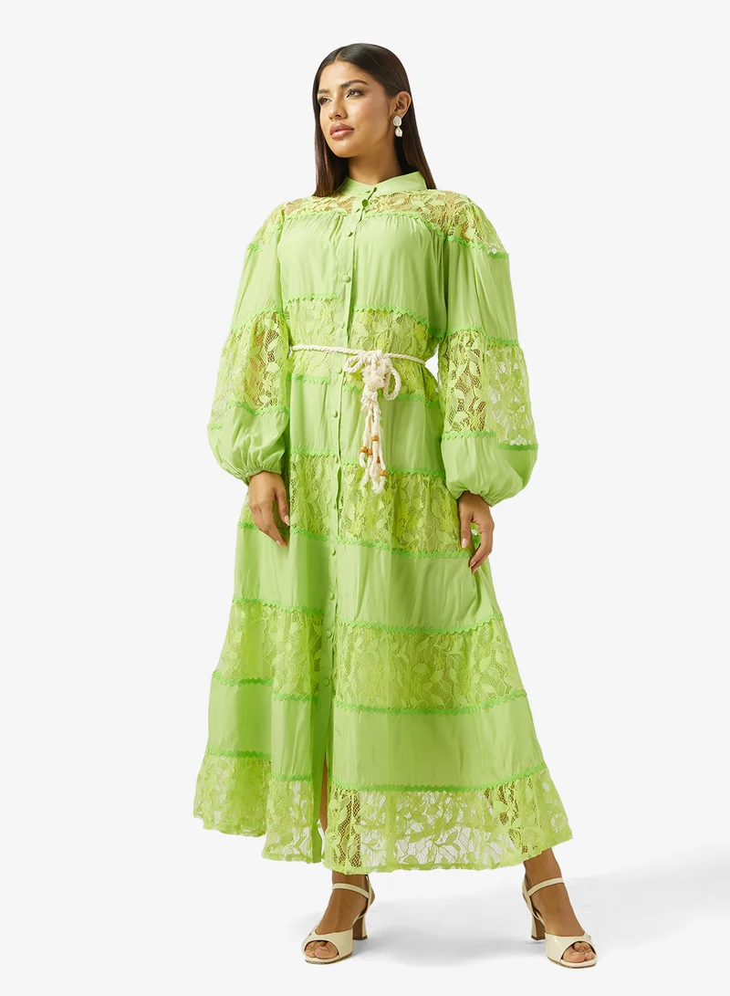 Tiered Lace Dress