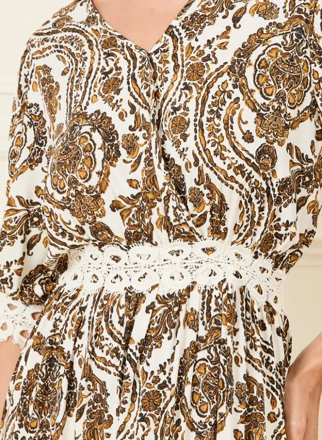 Paisley Print Maxi Dress – image 3