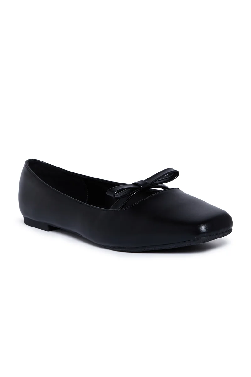 Geoomnii Women's Slip-On Ballet Flats Black