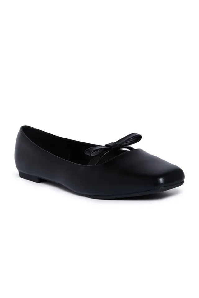 Geoomnii Women's Slip-On Ballet Flats Black