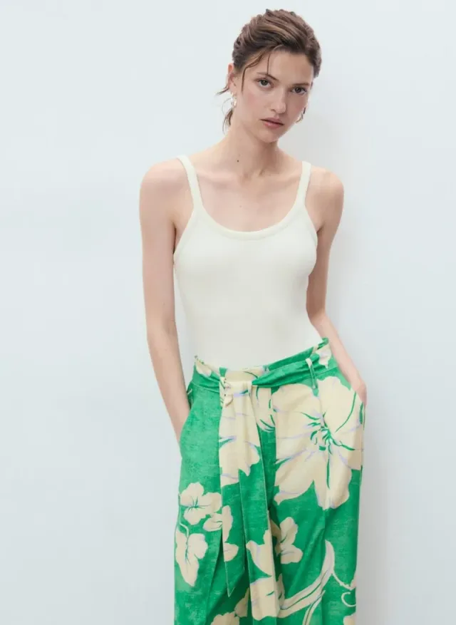 High-Waist Printed Pants – image 3
