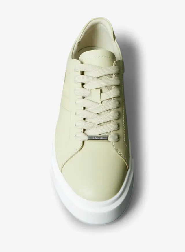 Logo Tape Leather Trainers – image 5