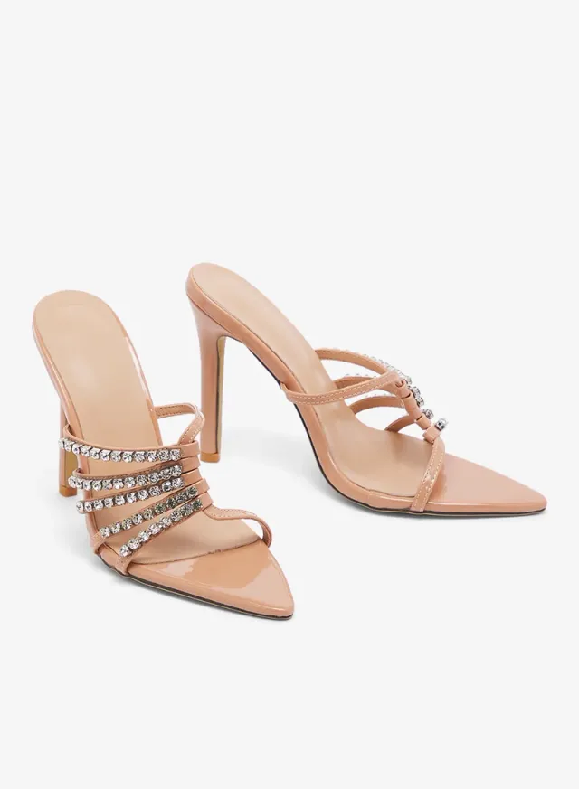 Diamante Embellished High Heels – image 4